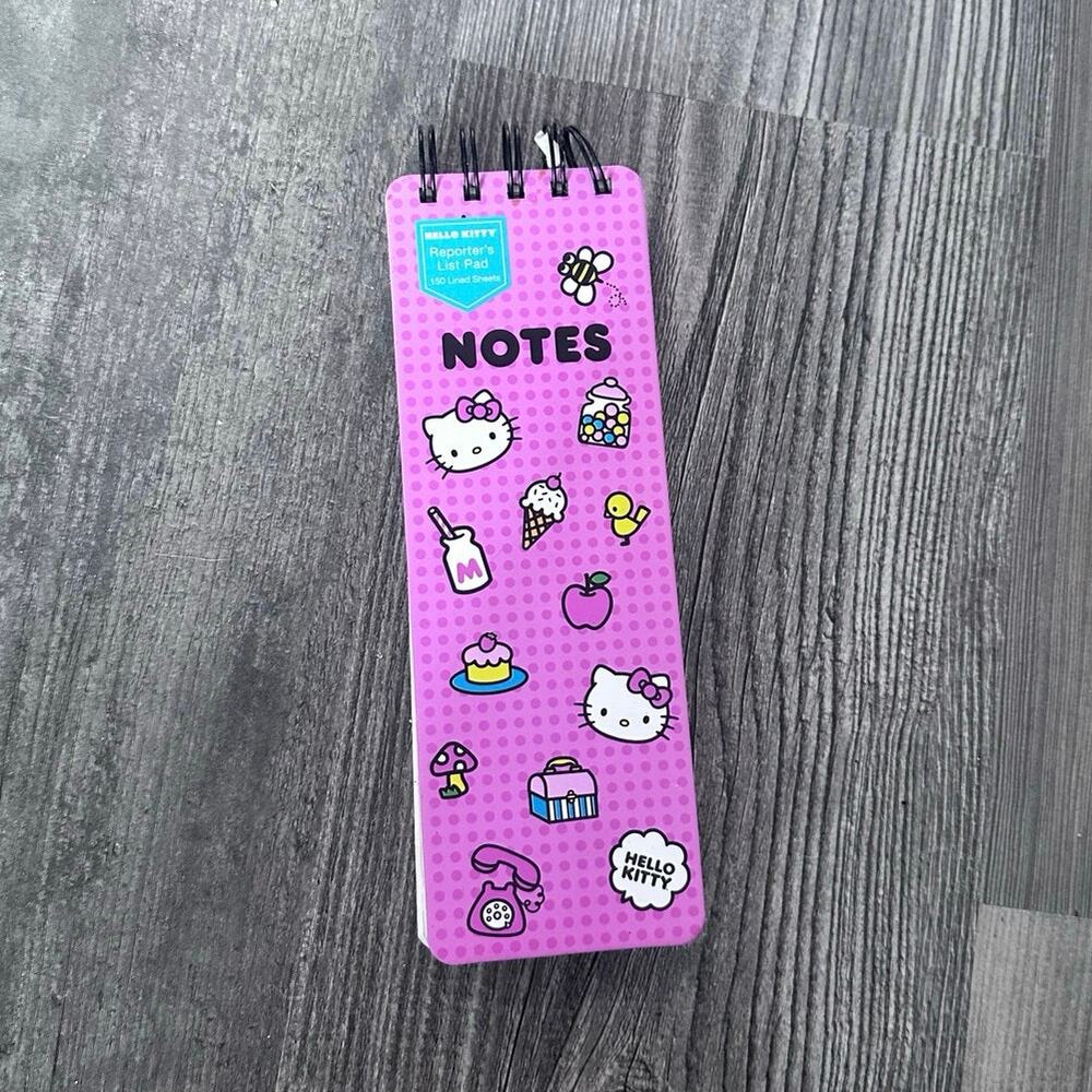 sanrio hello kitty reporters list pad notebook
